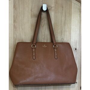 Kate Spade Larchmont Avenue Large Evangelie In Warm Cognac